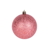 Hectarul - Set 6 globuri de Craciun Ø8 cm rosu sidefat, plastic - Uni MagicHome